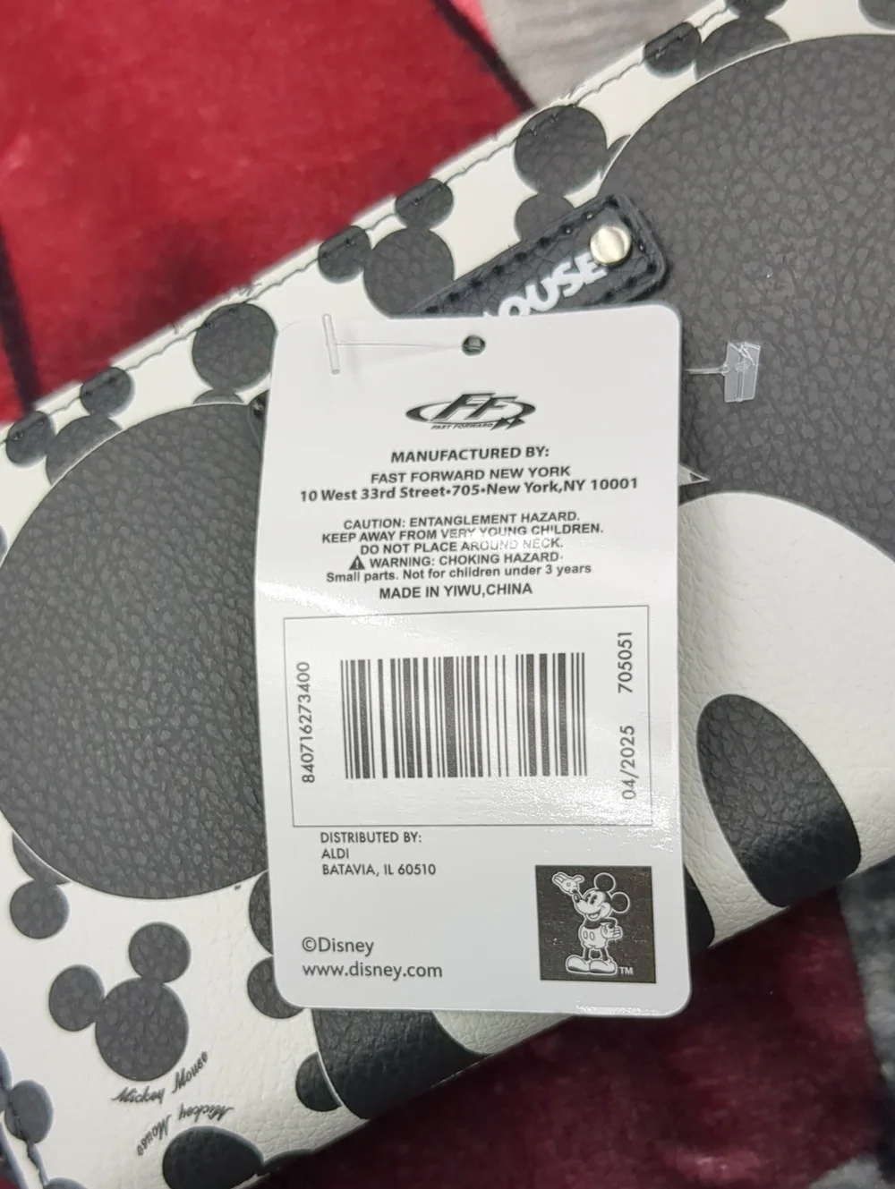 Disney Mickey Mouse Black And White Wallet